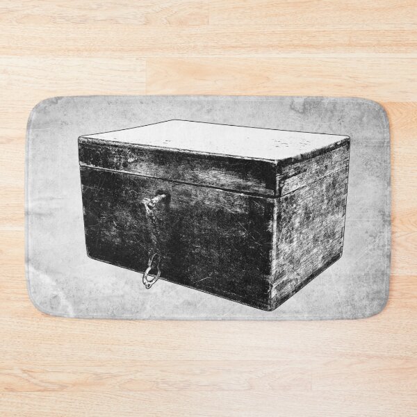 Item preview, Vintage Wooden Storage Chest Locked Secret Box designed and sold by Ghoul Enterprises.