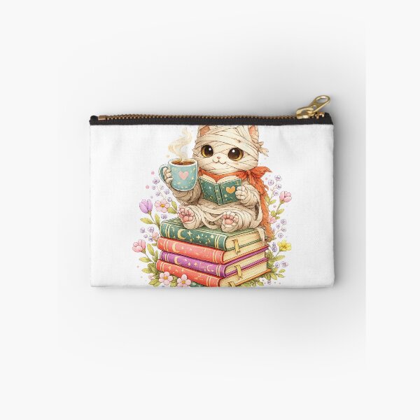 Item preview, Ghost Cat Reading Books Halloween Library designed and sold by QuiteOrbit.