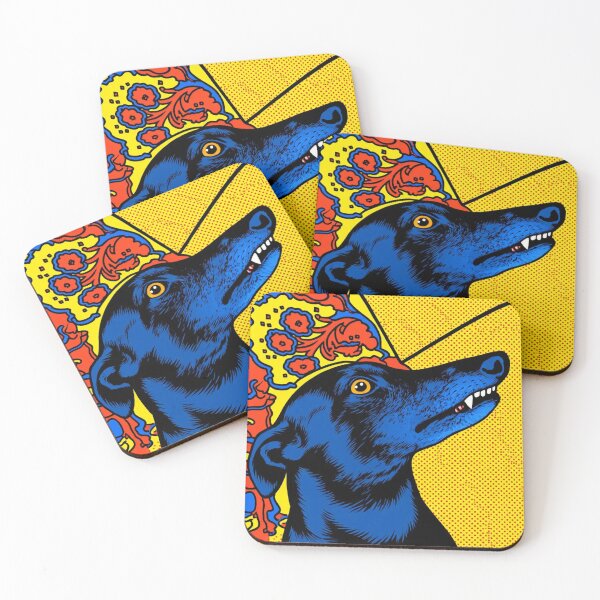 Item preview, POP ART GREYHOUND GIRL designed and sold by APRICOTMOON25.