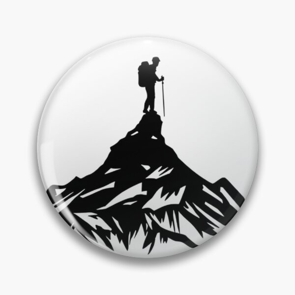 Item preview, Mountain Summit Hiker Silhouette designed and sold by redblink store.