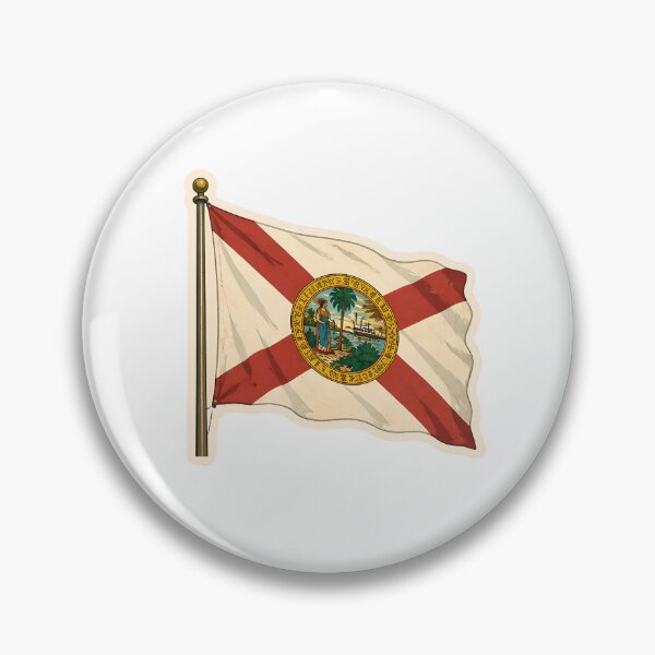 Item preview, Florida State Flag Watercolor designed and sold by ChemicalXShop.
