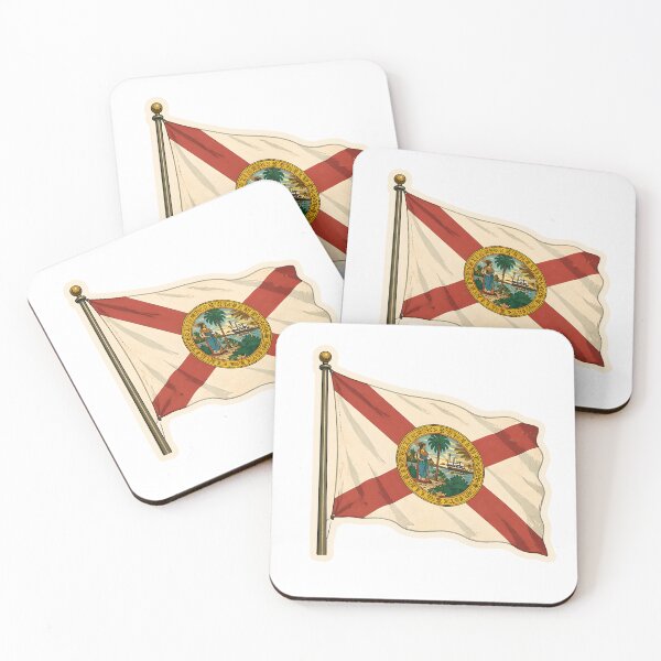 Item preview, Florida State Flag Watercolor designed and sold by ChemicalXShop.