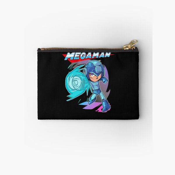 Item preview, Futuristic Robot Hero Firing Energy Blast Below Megaman designed and sold by Blindouija.