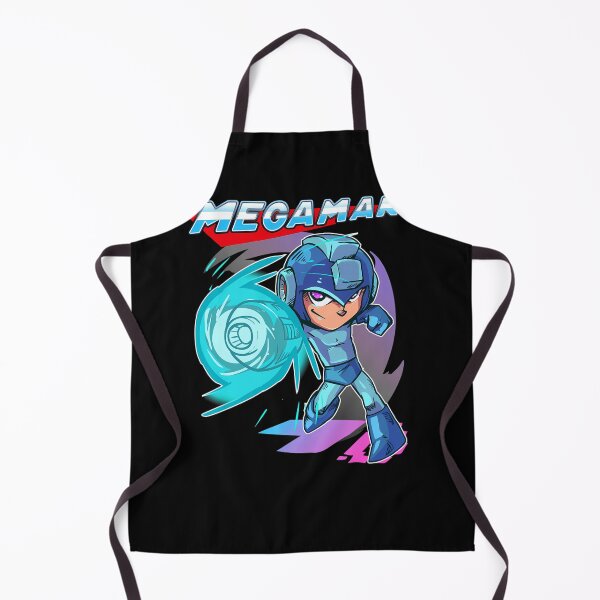 Item preview, Futuristic Robot Hero Firing Energy Blast Below Megaman designed and sold by Blindouija.