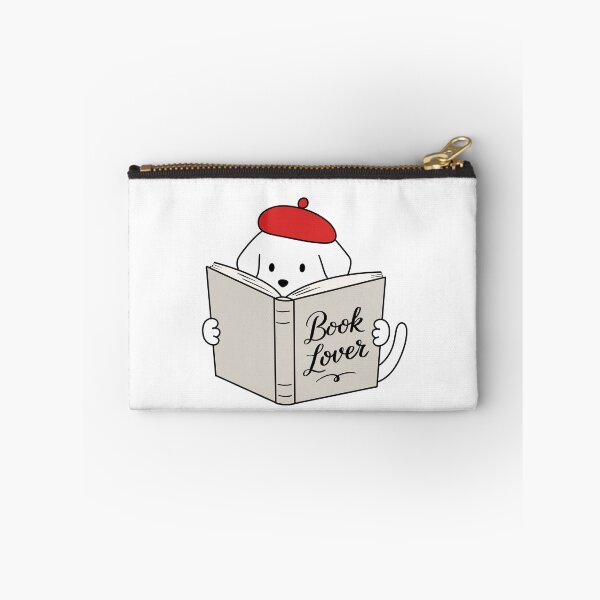 Item preview, Cute Dog Reading a Book - Book Lover Puppy designed and sold by pinkstickstore.