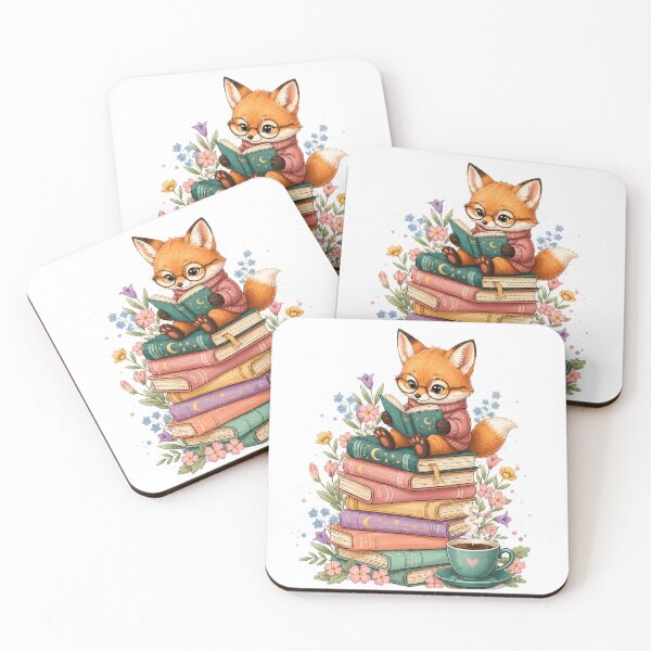 Item preview, Cute Fox Reading Worm for World Book Day designed and sold by QuiteOrbit.