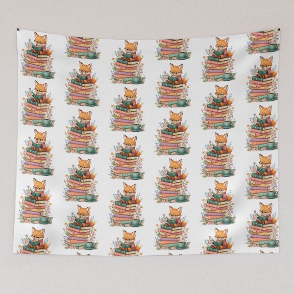 Item preview, Cute Fox Reading Worm for World Book Day designed and sold by QuiteOrbit.