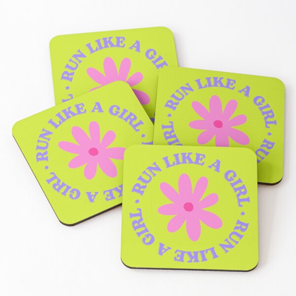 Item preview, Run Like A Girl - Square designed and sold by dalciau.