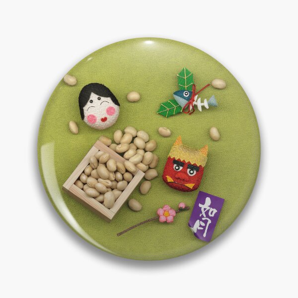 Item preview, Cute Japanese Setsubun Festival Bean Throwing Mamemaki designed and sold by OsakaYumeWorks.