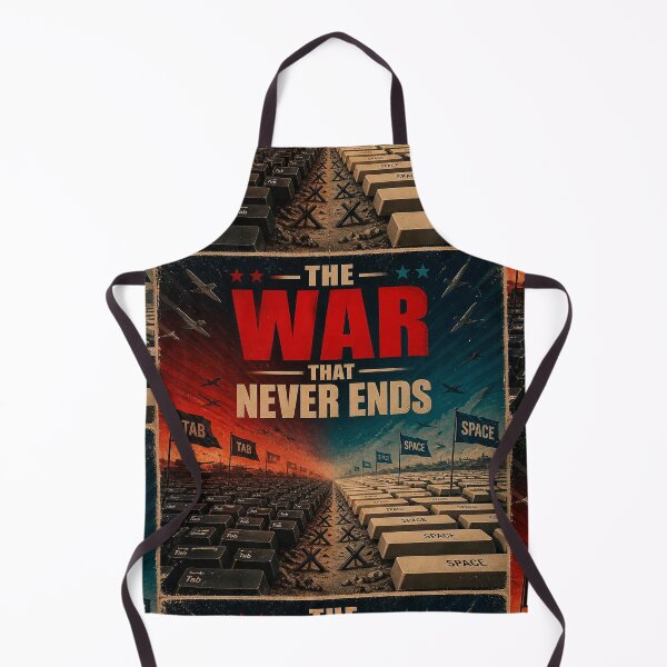 Item preview, Tabs vs Spaces The War That Never Ends - Funny Programmer Shirt designed and sold by Geek Tracy Shop.