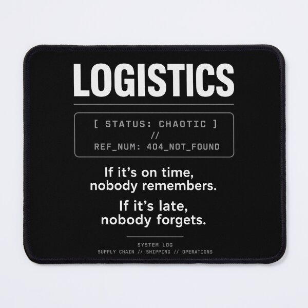Item preview, Minimalist Logistics System Log Supply Chain Humor designed and sold by RexNoise.