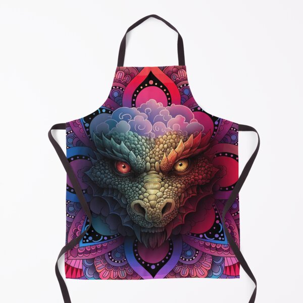 Item preview, Intricate Dragon Mandala – Detailed Black and Grey Floral Dragon Mandala Design designed and sold by Anime9122.