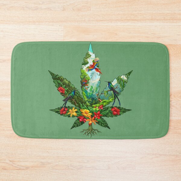 Item preview, Exotic Rainforest Marijuana Leaf Graphic designed and sold by digitalbob60.