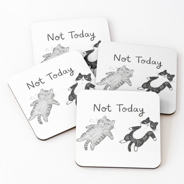 Item preview, Not Today Funny Cat Meme Relatable Lazy Kitty Humor designed and sold by TaiwanMemory.