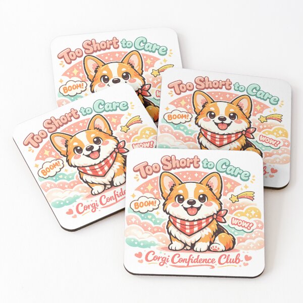 Item preview, Too Short to Care – Cute Corgi Shirt designed and sold by Shadowframe Studios.