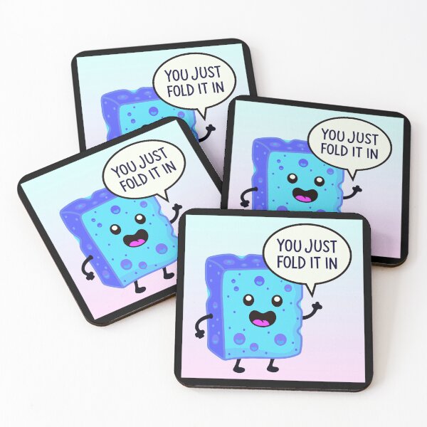 Item preview, You just Fold it in! - Cute Blue Cheese  designed and sold by DibujandoPorfa.
