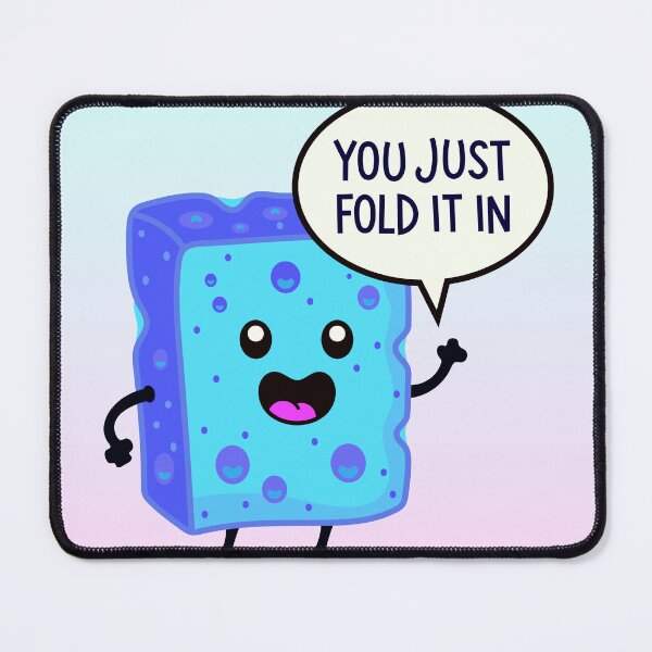 Item preview, You just Fold it in! - Cute Blue Cheese  designed and sold by DibujandoPorfa.
