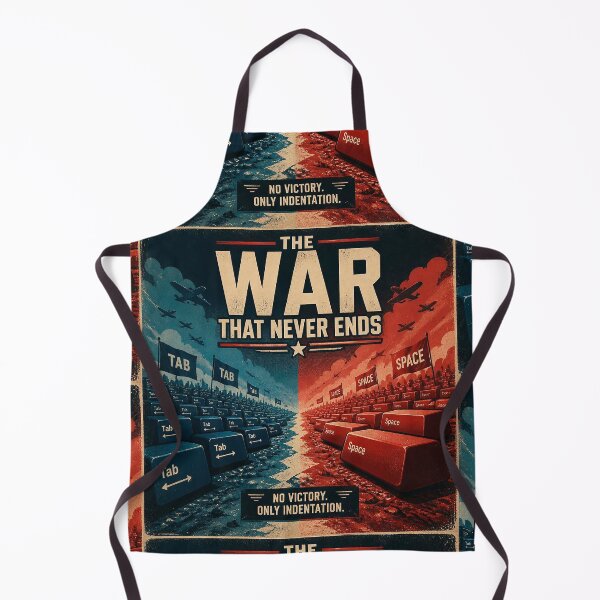 Item preview, Tabs vs Spaces The War That Never Ends V2 - Funny Programmer Shirt designed and sold by Geek Tracy Shop.