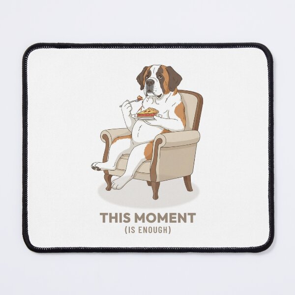 Item preview, St. Bernard Pie Time Cozy Illustration Vintage Aesthetic designed and sold by Cozy Vintage Animal.