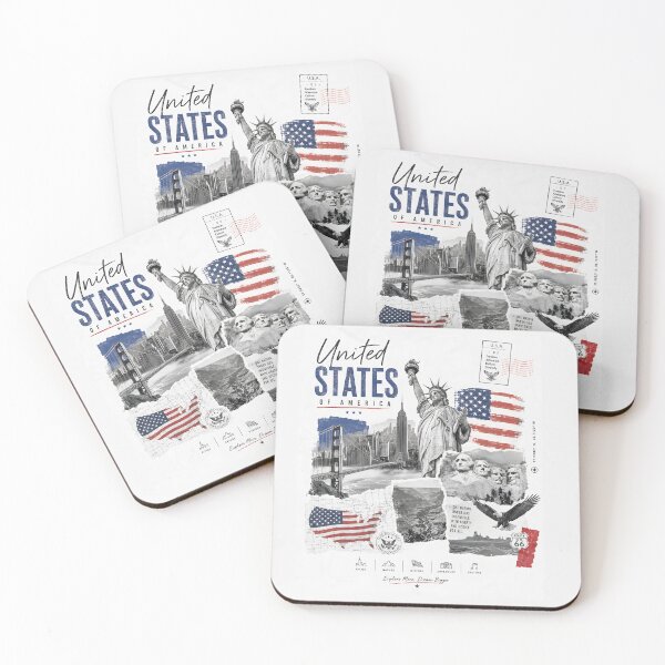 Item preview, United States Minimalist Wall Art designed and sold by AtuqStudio.