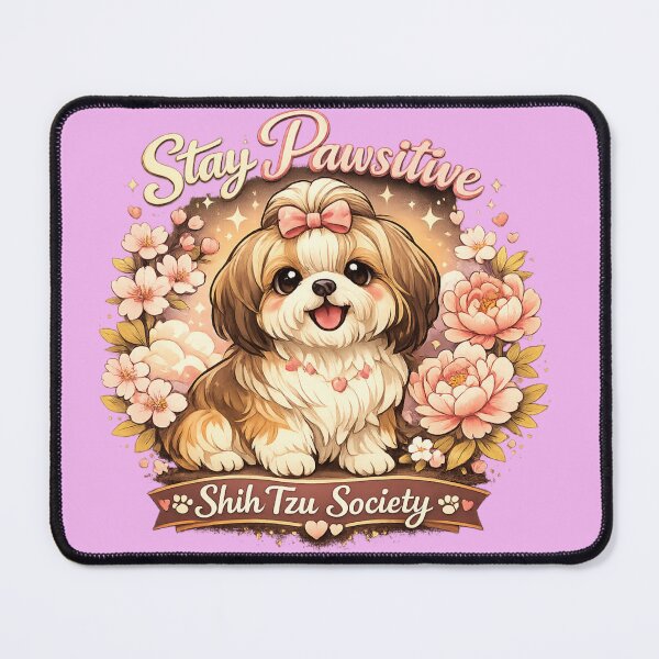 Item preview, Stay Pawsitive – Elegant Shih Tzu Shirt designed and sold by Shadowframe Studios.