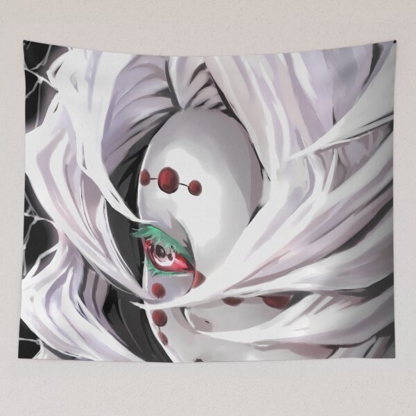 Item preview, Retrato de Rui, la cazadora de demonios, con el cabello blanco al viento. designed and sold by riadjamai.
