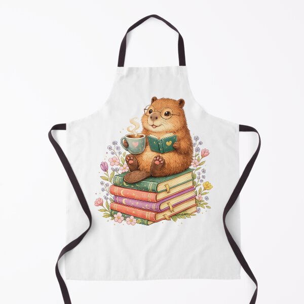 Item preview, Cute cappy Reading Books Funny Animal cappy Bookworms designed and sold by QuiteOrbit.