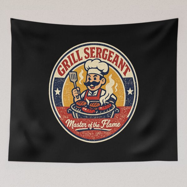 Item preview, Vintage Sunset BBQ Shirt with Chef Dad designed and sold by Mindful56.