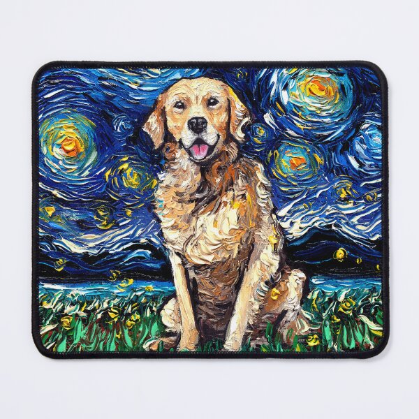 Item preview, Golden Retriever Night designed and sold by AjaTrier.
