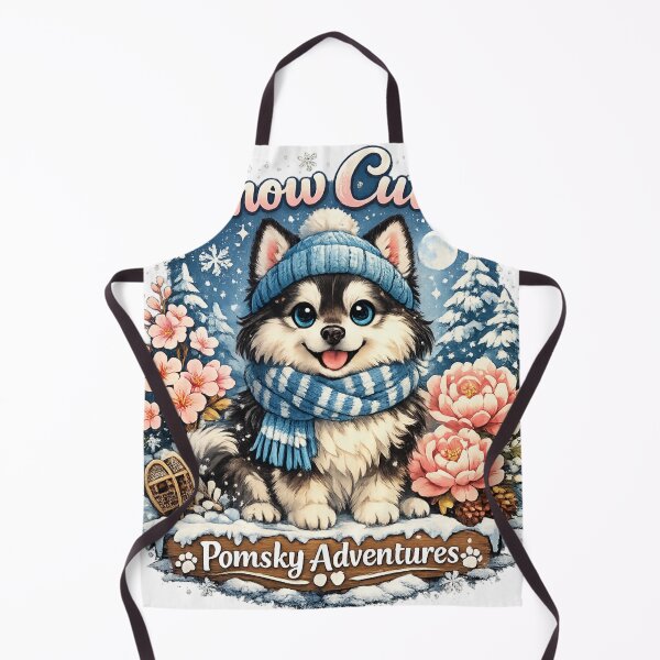 Item preview, Snow Cute – Winter Pomsky Dog Shirt designed and sold by Shadowframe Studios.