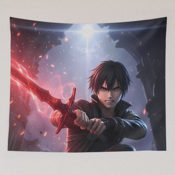 Item preview, Kirito Sword Art Online Crimson Light Fantasy Pose designed and sold by riadjamai.