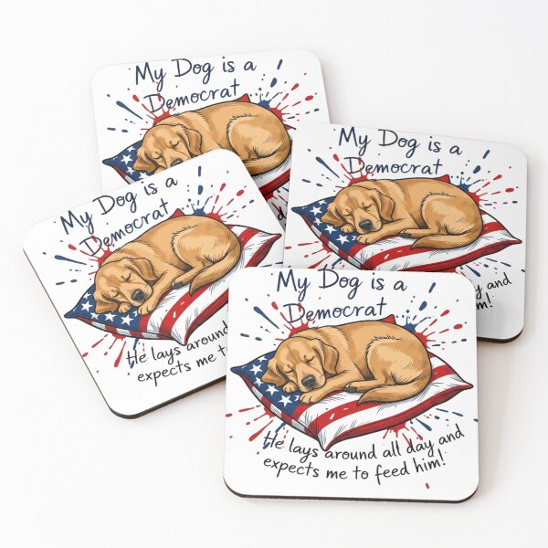 Item preview, My Dog is a Democrat 2 designed and sold by Positive&FunnyThings.