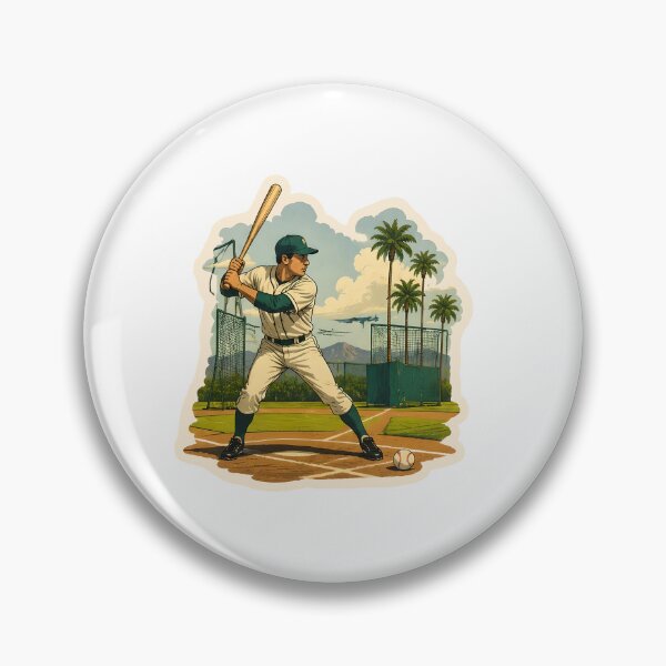 Item preview, Baseball Spring Training Watercolor designed and sold by ChemicalXShop.