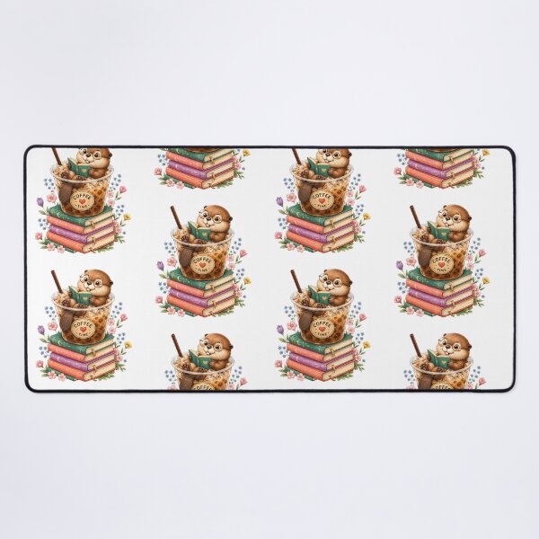 Item preview, Coffee Time Cute Beaver Reading Book Lover designed and sold by QuiteOrbit.