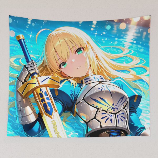 Item preview, Saber Fate Stay Night Knight in Blue Armor designed and sold by riadjamai.