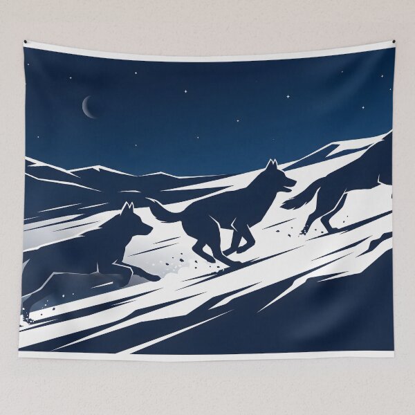 Item preview, Midnight Sprint Dynamic Huskies designed and sold by NovaShiftDesign.