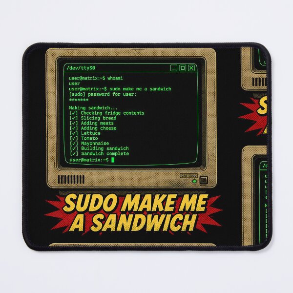 Item preview, Sudo Make Me A Sandwich - Funny Linux Programmer Shirt designed and sold by Geek Tracy Shop.