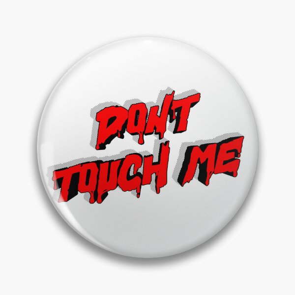 Item preview, Don't Touch Me Horror Slasher Sticker | Retro Slasher Typography | Spooky Goth Design designed and sold by WonderlandAlley.