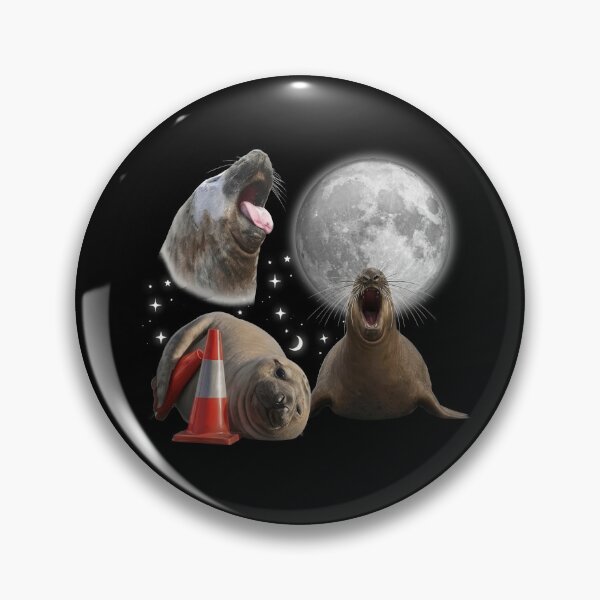 Item preview, Neil The Seal Moon 90s Vintage Howling the Moon designed and sold by PontiaGudam.