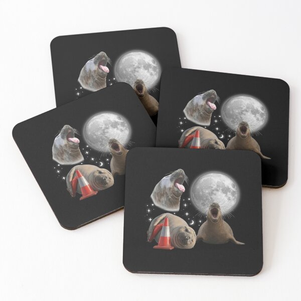 Item preview, Neil The Seal Moon 90s Vintage Howling the Moon designed and sold by PontiaGudam.
