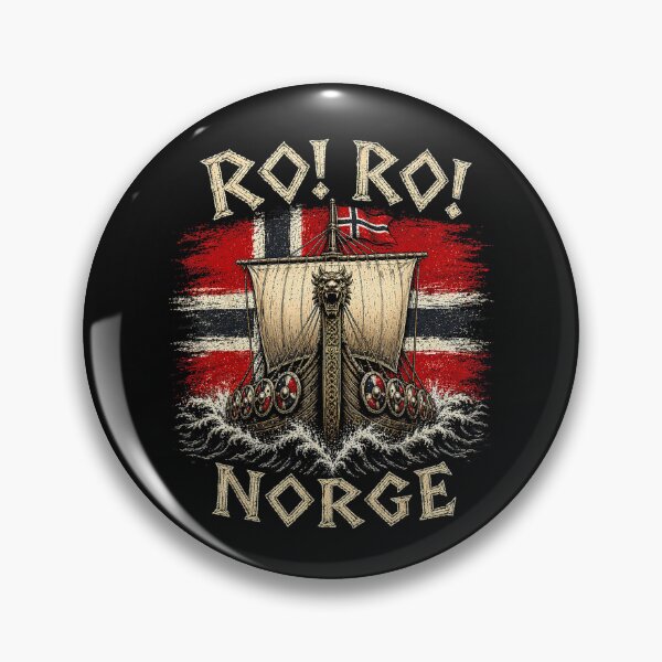 Item preview, Ro Ro Norge Viking Longship Norway Flag Scandinavian designed and sold by jackelmbradyt.