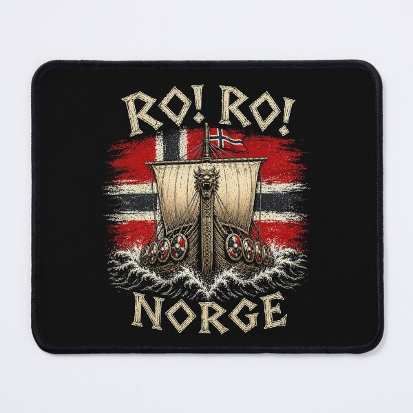 Item preview, Ro Ro Norge Viking Longship Norway Flag Scandinavian designed and sold by jackelmbradyt.