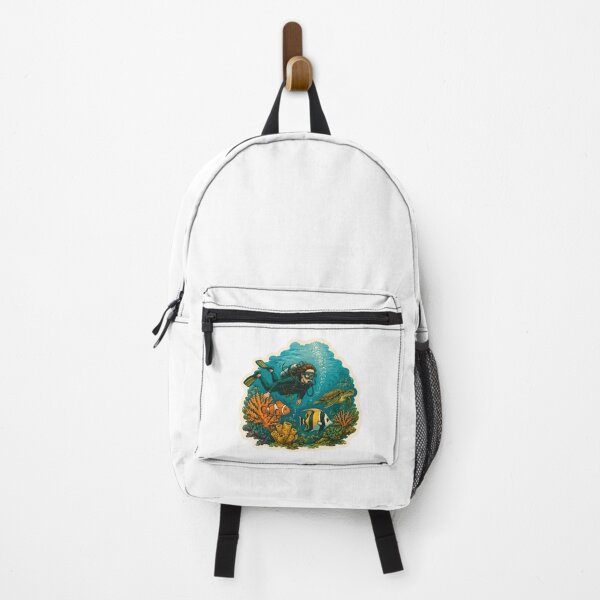 Item preview, Coral Reef Diving Watercolor designed and sold by ChemicalXShop.