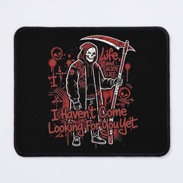 Item preview, Grim Reaper Streetwear Dark Humor Quote Art designed and sold by KiwiRider.