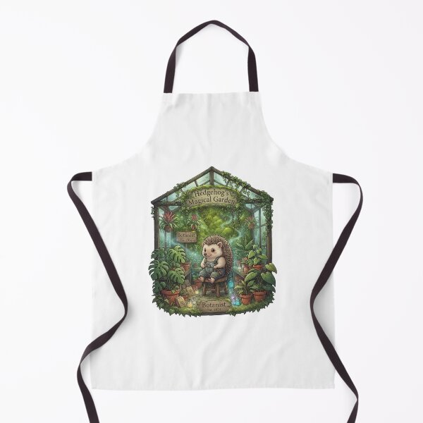 Item preview, Hedgehog's Magical Garden | Cottagecore Greenhouse | Botanical Hedgehog | Enchanted Plant Lover Sticker designed and sold by MrDev.