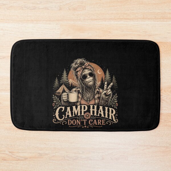Item preview, Camp Hair Don’t Care – Funny Bigfoot Camping Sasquatch Outdoor Design designed and sold by PosiMCreations.