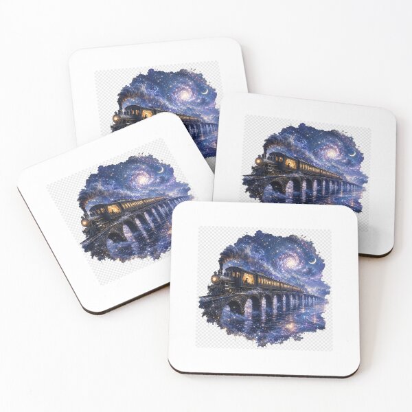 Item preview, Train to the Sea of Stars Cosmic Fantasy Art designed and sold by TaiwoDesigns.