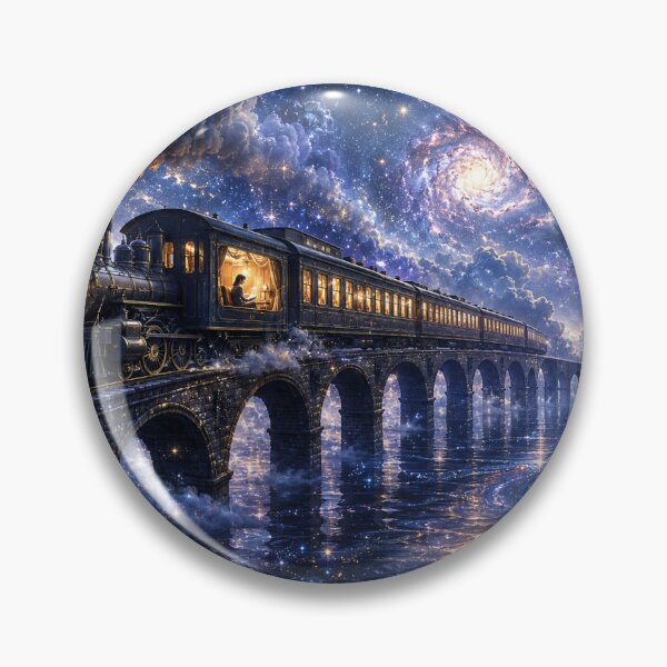 Item preview, Train to the Sea of Stars Cosmic Fantasy Art designed and sold by TaiwoDesigns.