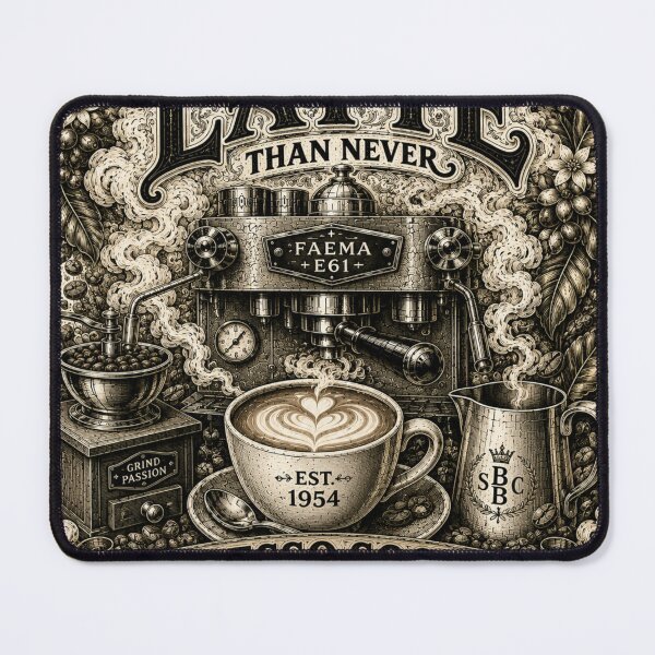 Item preview, Better Latte Than Never Vintage Coffee Art #02 designed and sold by Sal Brasil Cultura ® .
