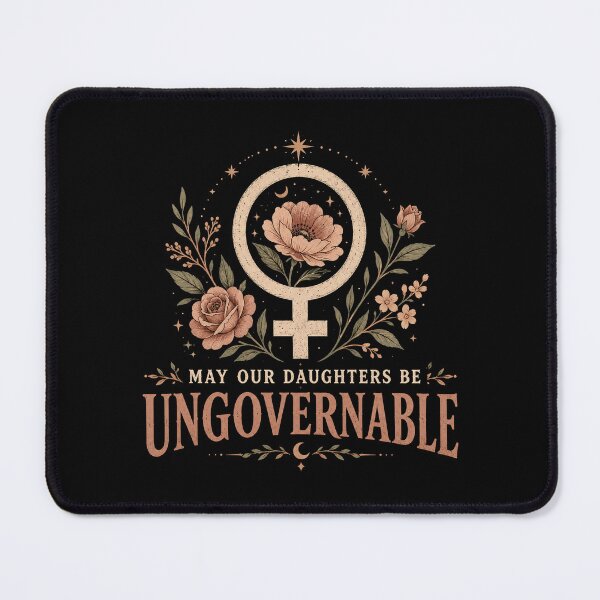 Item preview, May Our Daughters Be Ungovernable – Feminist Floral Women Empowerment Design designed and sold by PosiMCreations.